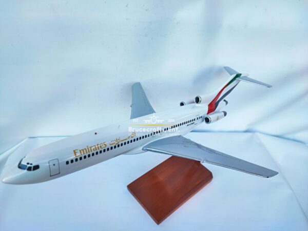 Model of B727-200 Emirates Airlines with detailed craftsmanship.